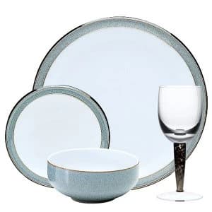 Denby Jet Grey 16 Piece Entertaining Set