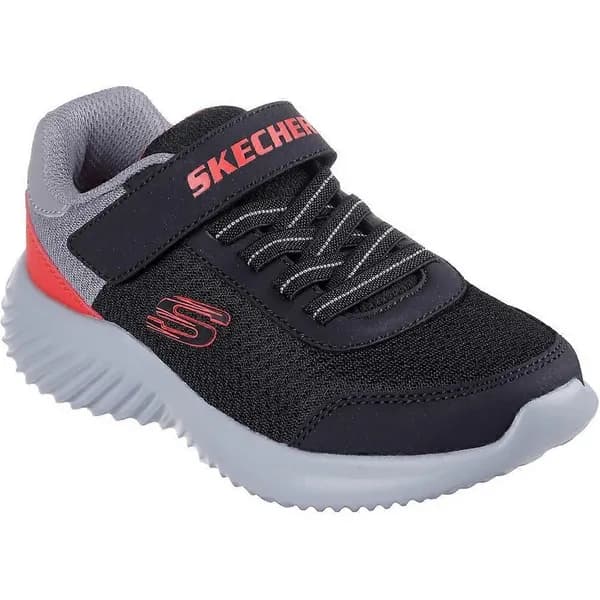 Skechers Boys Bounder Lightweight Trainers UK Size 13 (EU 32) Charcoal Orange SKE2382-CCOR-13