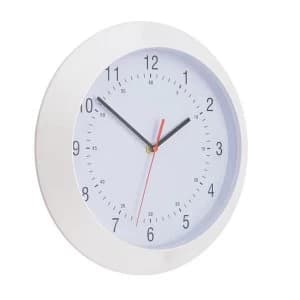Wall Clock with Coloured Case Diameter 300mm White