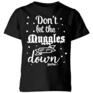 Harry Potter Don't Let The Muggles Get You Down Kids T-Shirt - Black - 11-12 Years