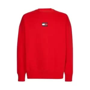 Tommy Jeans Badge Crew Neck Sweatshirt - Red