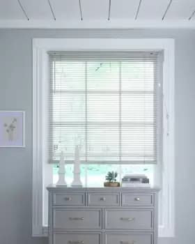 Homemaker Grey 25mm Wood Blind 150 x 160cm