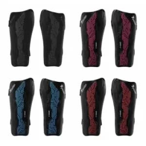 Precision - Origin.0 Strap Shin Guards - Large - Black/Cyan