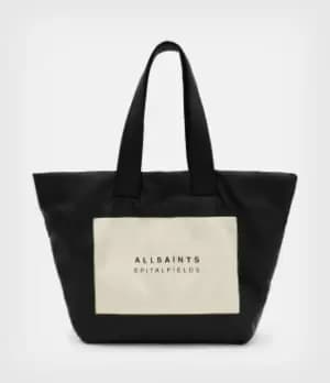 AllSaints Womens Lilou Tote Bag, Black/White