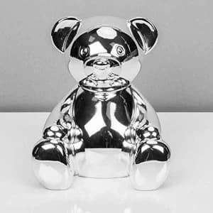 Bambino Silver Plated Teddy Bear Money Box