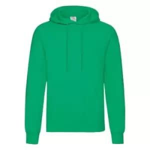 Fruit Of The Loom Mens Hooded Sweatshirt / Hoodie (M) (Kelly Green)