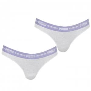 Puma 2 per pack iconic Black thong - Off White