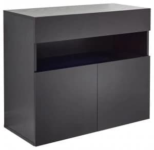 Galicia 3 Door LED Sideboard - Black