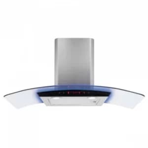 CDA EKP90 90cm Curved Chimney Cooker Hood