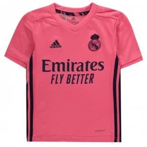 adidas Real Madrid Away Shirt 2020 2021 Junior - Pink