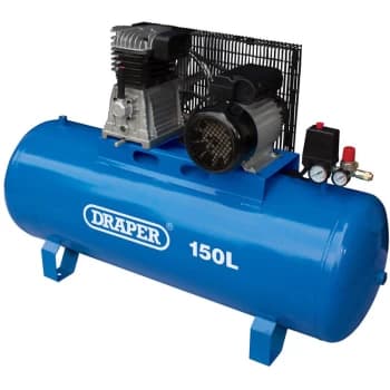 Draper - 55304 150L Stationary Belt-Driven Air Compressor (2.2kW)