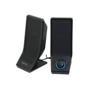 LogiLink SP0027 2.0CH Active Desktop Speakers - Black