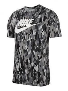 Nike Sportswear Camo T-Shirt - Grey