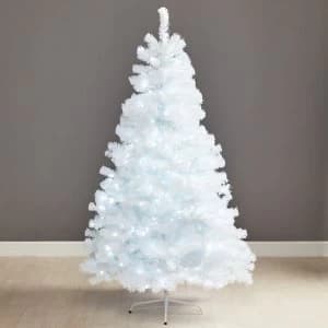Robert Dyas Pre-Lit White Woodland Christmas Tree - 6ft
