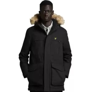 Lyle & Scott Mens Winter Weight Micro Fleeced Parka Coat M - Chest 38-40' (96-101cm)
