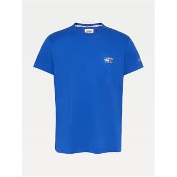 Tommy Jeans Chest Logo T Shirt - Mid Blue C63