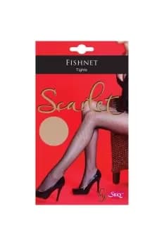 Scarlet Fishnet Tights (1 Pair)