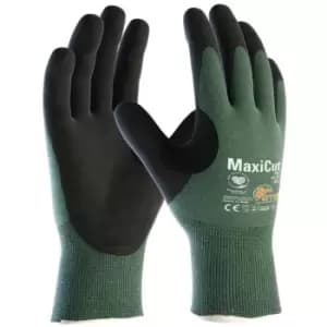 34-504 MAXICUT OIL GRIP P/C K/W GLOVES CUT 5 SZ.8 - Blue Grey Black