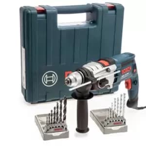 Imex Bosch GSB19-2RE 850W Impact Drill with 2 x 7 Piece Drill Bit Sets 240V