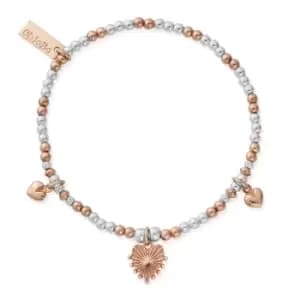 ChloBo Rose Gold Plated & Silver Everyday Love Bracelet