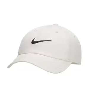 nike NSW CLUB UNSTRUCTURED SWOOSH CAP, LIGHT BONE/BLACK