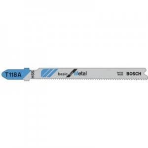 Jigsaw blade T 118A, Basic for metal, 5-pack Bosch Accessories 2608631013 5 pcs