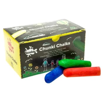 Scola AS29 Chunki Chalks Assorted - Box of 40