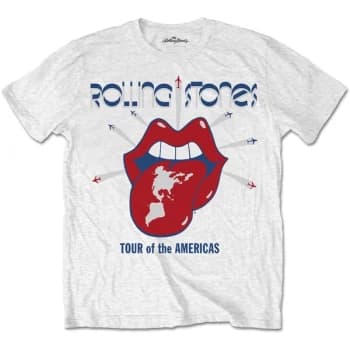 The Rolling Stones - Tour of the Americas Mens Small T-Shirt - White