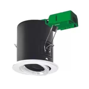 JCC Fixed IP20 50W GU10 Twist & Lock Tilt Downlight White - JC94114WH