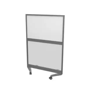 Mobile Type 4 Fully Glazed Screen Silver Frame - 1000W X 1500H Band 1