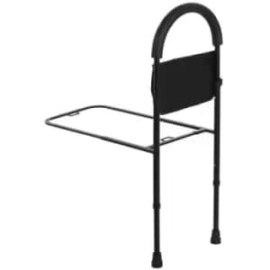 Homcom Steel Bed Assistance Rail 7-height Adjustable W/ Storage Bag Foam Handle