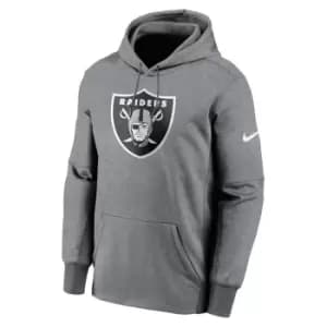 Nike Nfl Las Vegas Raiders Nike Prime Logo Therma Hoody, Dark Grey Heather, Male, Hoodies, NKAQ-06G-8D-CM9