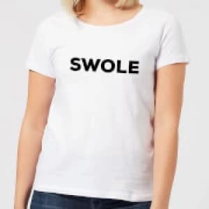 SWOLE Womens T-Shirt - White - 3XL