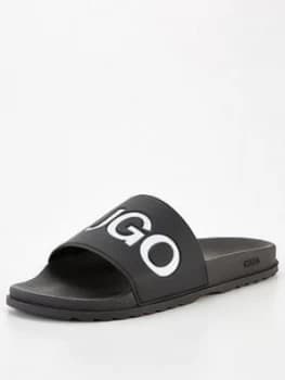 Hugo Boss Match Slides Black Size 8 Men