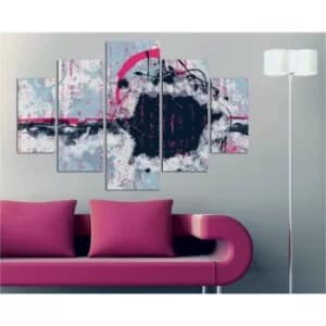 ST203 Multicolor Decorative MDF Painting (5 Pieces)