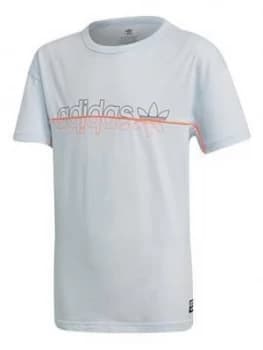 Adidas Originals Childrens Tee - Light Blue