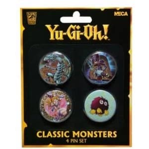 Yu Gi Oh Classic Monsters 4 Piece Pin Set