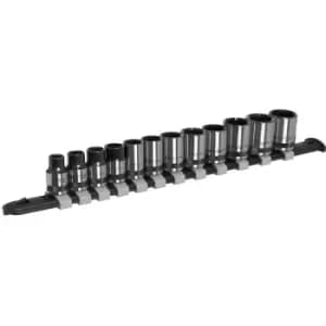 AK7992 Socket Set 12pc 3/8Sq Drive Metric - Black Series - Sealey