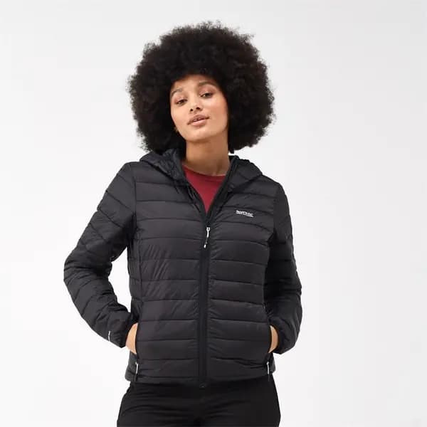 Regatta Womens Hooded Marizion Jacket - Black 14