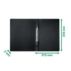 Leitz Recycle Card Spiral Clip File A4 - Black - Outer carton of 10