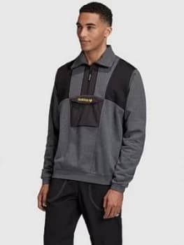 Adidas Originals Adventure Field Half Zip - Grey Heather