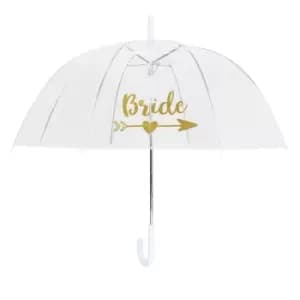 X-Brella Womens/Ladies Bride Dome Umbrella (One Size) (Clear)