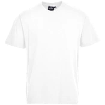 Portwest - B195WHRL - sz L Turin Premium T-Shirt Workwear - White
