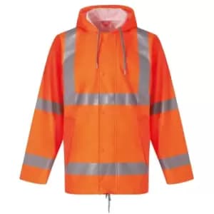 Yoko Mens Softflex U-Dry High-Vis Jacket (L) (Orange)