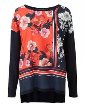 Oasis Curve Scarf Placement Woven Front