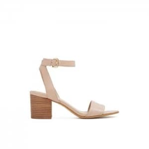 Aldo Lolla Low Block Heel Sandal Light Pink