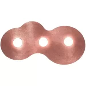 CIRCLE white ceiling light 3 bulbs Sun copper