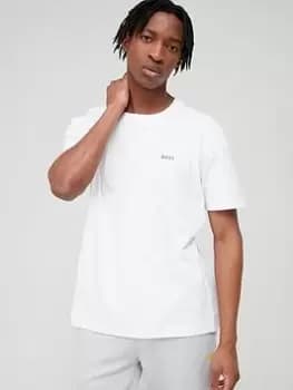 BOSS Tape Regular Fit T-Shirt - White, Size L, Men