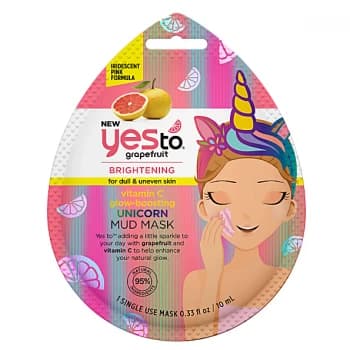 Yes to Grapefruit Vitamin C Glow-Boosting Unicorn Mud Mask - single...