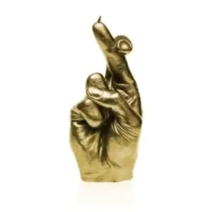 Hand CRS Fingers Crossed Candle – Classic Gold